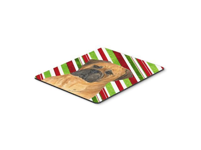 Caroline's Treasures Mouse/Hot Pad/Trivet, Bullmastiff Candy Cane Holiday Christmas (SS4586MP)