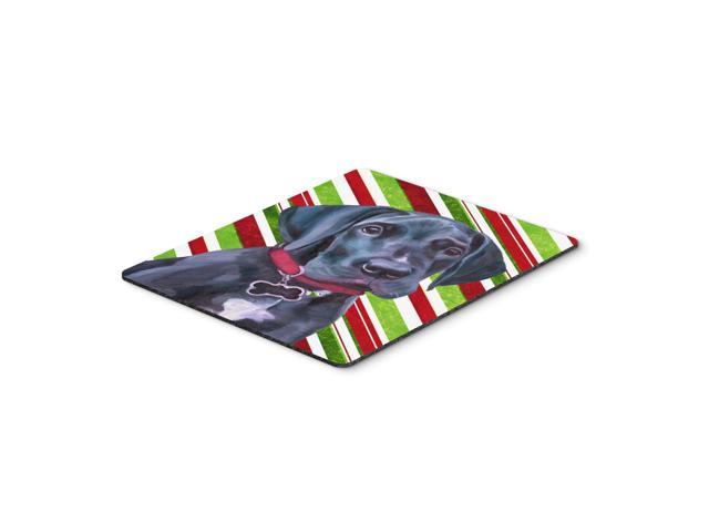Caroline's Treasures Black Great Dane Puppy Candy Cane Holiday Christmas Mouse Pad, Hot Pad/Trivet (LH9593MP)