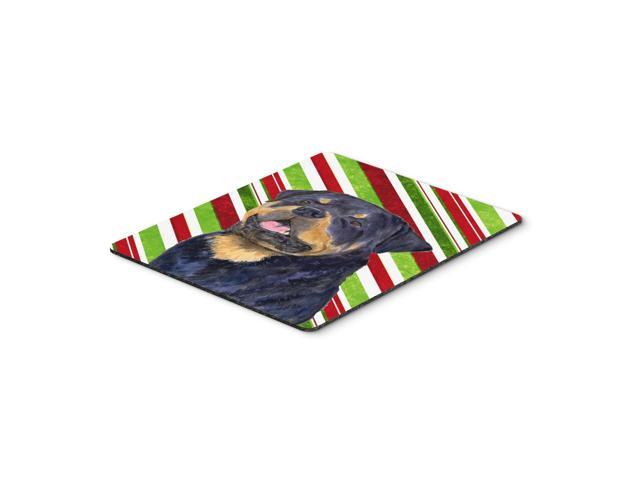 Caroline's Treasures Mouse/Hot Pad/Trivet, Rottweiler Candy Cane Holiday Christmas (SS4593MP)