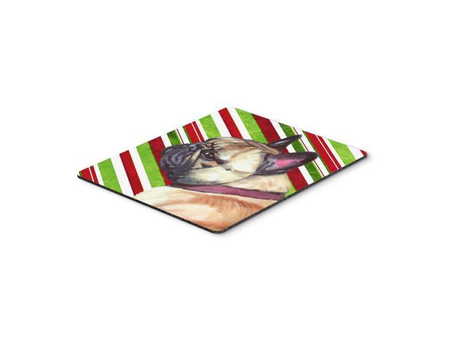Caroline's Treasures French Bulldog Frenchie Candy Cane Holiday Christmas Mouse Pad, Hot Pad/Trivet (LH9594MP)
