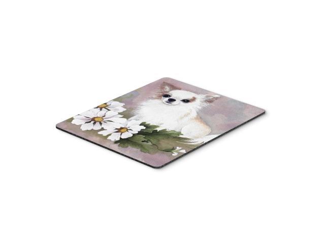 Caroline's Treasures Chihuahua White Flowers Mouse Pad/Hot Pad/Trivet (MH1019MP)