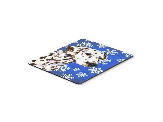 Caroline's Treasures Mouse/Hot Pad/Trivet, Dalmatian Winter Snowflakes Holiday (SS4607MP)