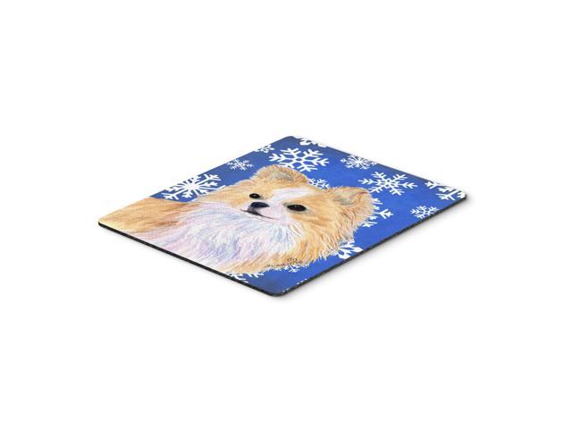Caroline's Treasures Mouse/Hot Pad/Trivet, Chihuahua Winter Snowflakes Holiday (SS4611MP)