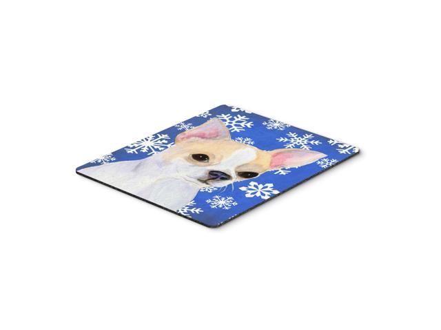 Caroline's Treasures Mouse/Hot Pad/Trivet, Chihuahua Winter Snowflakes Holiday (SS4612MP)