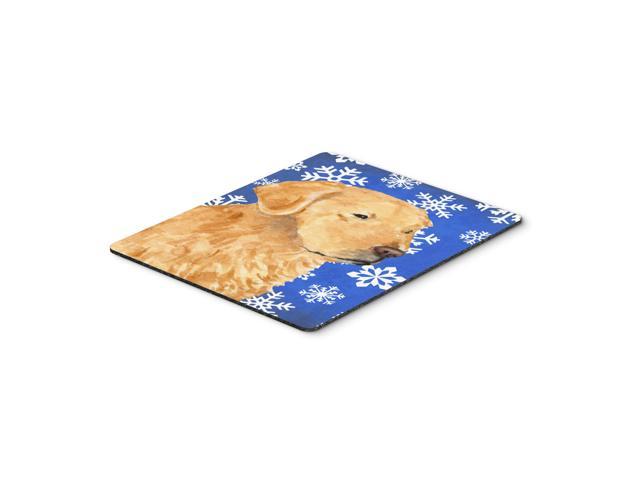 Caroline's Treasures Mouse/Hot Pad/Trivet, Golden Retriever Winter Snowflakes Holiday (SS4614MP)