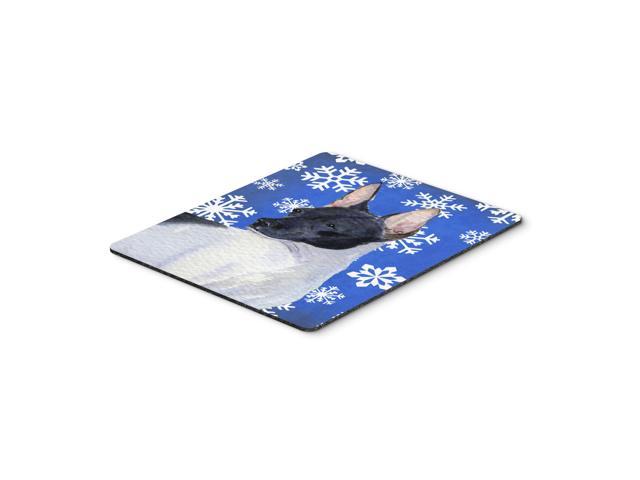 Caroline's Treasures Rat Terrier Winter Snowflakes Holiday Mouse Pad/Hot Pad/Trivet (SS4618MP)