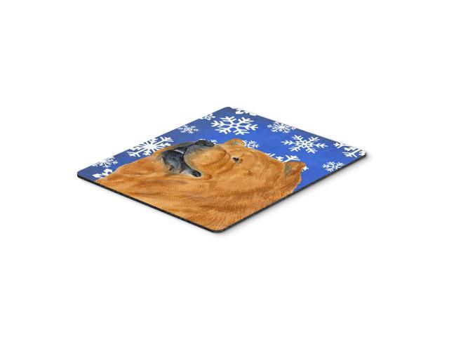 Caroline's Treasures Chow Chow Winter Snowflakes Holiday Mouse Pad/Hot Pad/Trivet (SS4640MP)