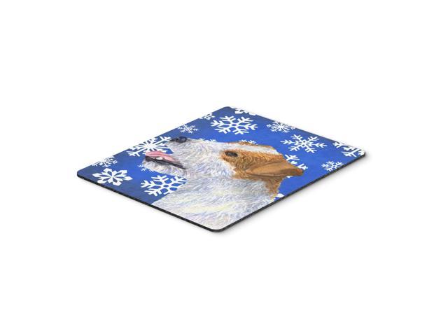 Caroline's Treasures Jack Russell Terrier Winter Snowflakes Holiday Mouse Pad/Hot Pad/Trivet (SS4642MP)