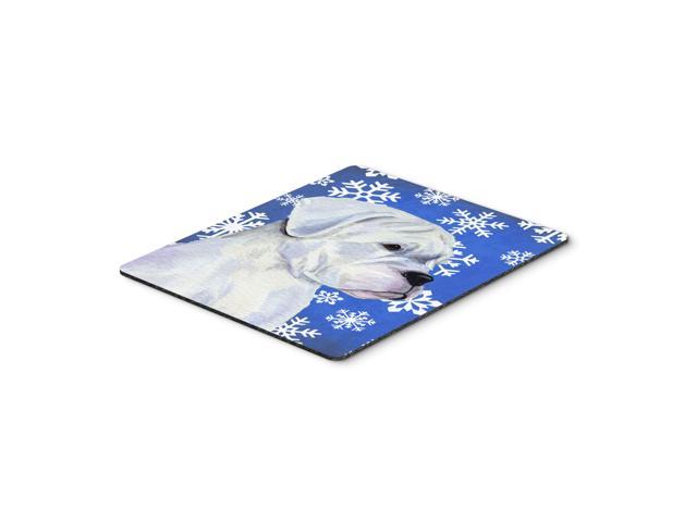 Caroline's Treasures Boxer Winter Snowflakes Holiday Mouse Pad/Hot Pad/Trivet (SS4647MP)