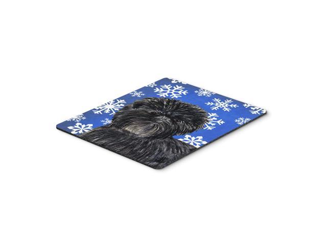 Caroline's Treasures Affenpinscher Winter Snowflakes Holiday Mouse Pad/Hot Pad/Trivet (SS4649MP)