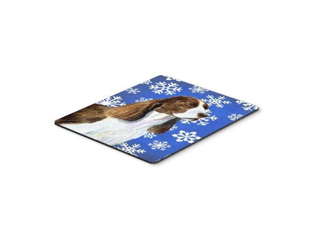 Caroline's Treasures Springer Spaniel Winter Snowflakes Holiday Mouse Pad/Hot Pad/Trivet (SS4651MP)