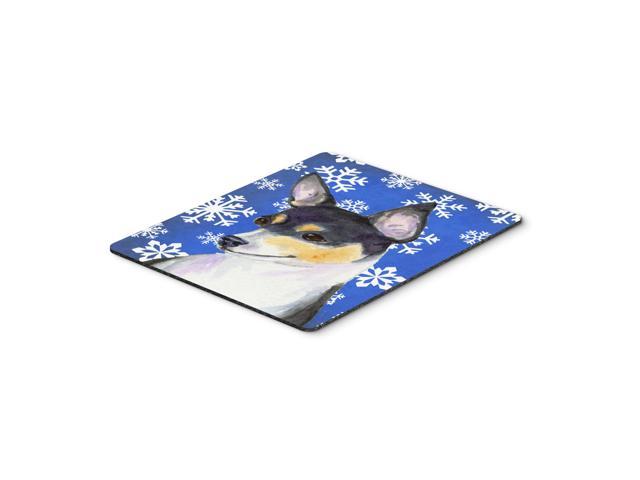 Caroline's Treasures Chihuahua Winter Snowflakes Holiday Mouse Pad/Hot Pad/Trivet (SS4656MP)