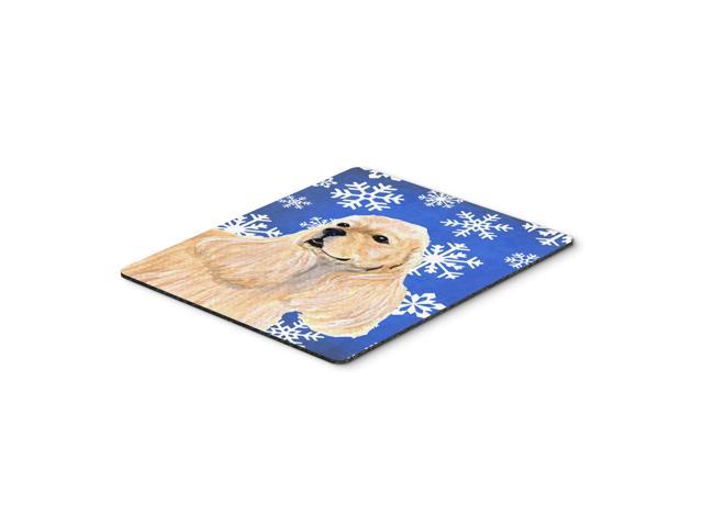 Caroline's Treasures Cocker Spaniel Winter Snowflakes Holiday Mouse Pad/Hot Pad/Trivet (SS4660MP)