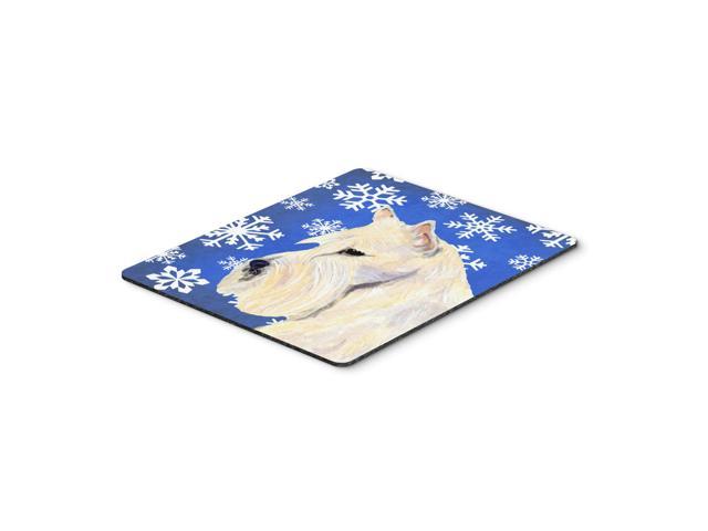 Caroline's Treasures Scottish Terrier Winter Snowflakes Holiday Mouse Pad/Hot Pad/Trivet (SS4668MP)