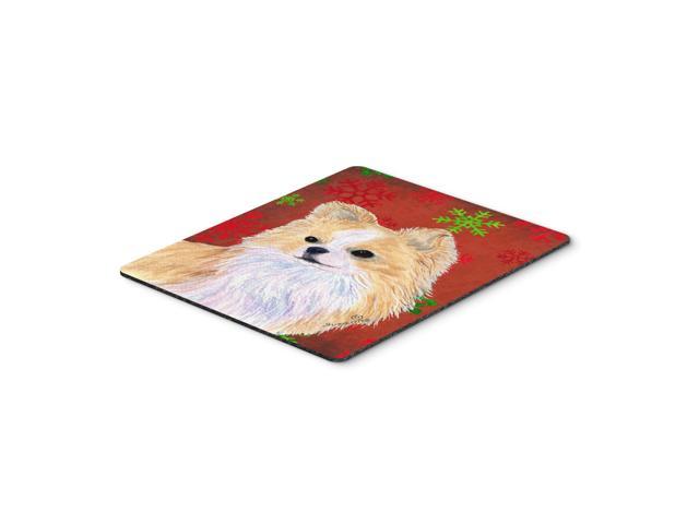 Caroline's Treasures Chihuahua Red & Green Snowflakes Christmas Mouse Pad/Hot Pad/Trivet (SS4680MP)