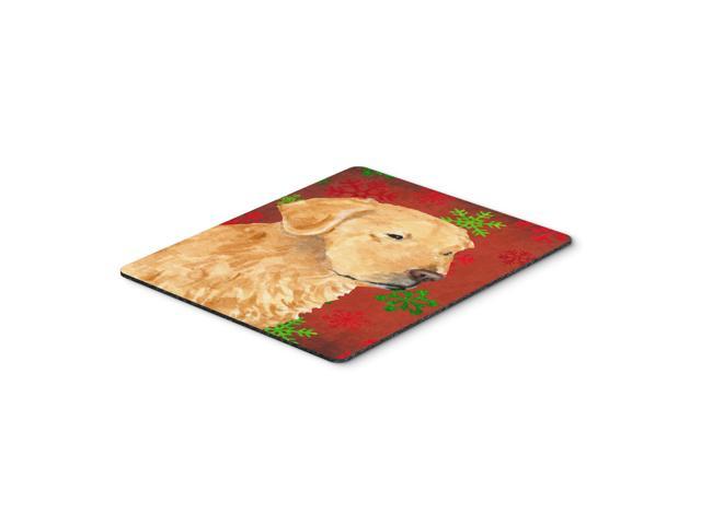 Caroline's Treasures Golden Retriever Red Green Snowflakes Christmas Mouse Pad/Hot Pad/Trivet (SS4683MP)