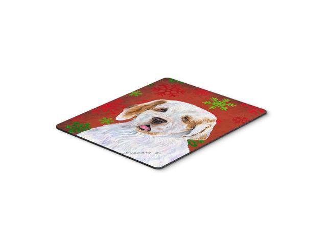 Caroline's Treasures Clumber Spaniel Snowflakes Holiday Christmas Mouse Pad/Hot Pad/Trivet (SS4707MP)