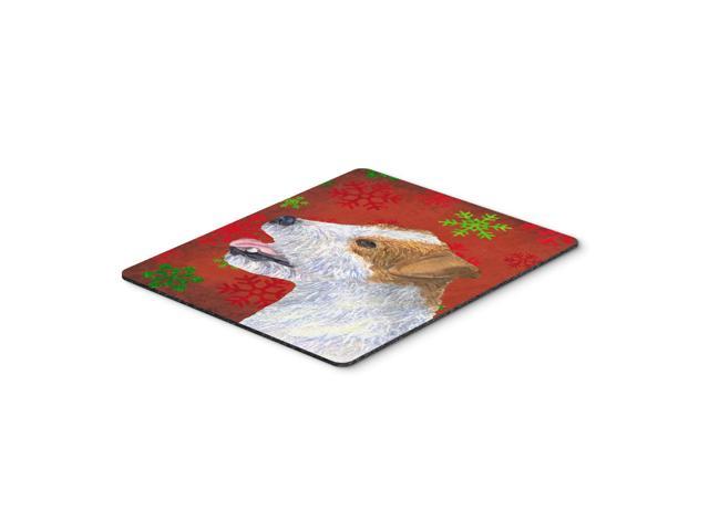 Caroline's Treasures Jack Russell Terrier Snowflakes Holiday Christmas Mouse Pad/Hot Pad/Trivet (SS4711MP)