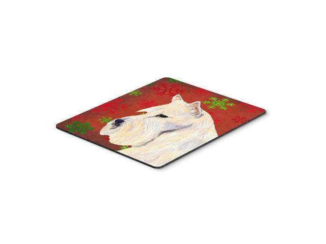 Caroline's Treasures Scottish Terrier Snowflakes Christmas Mouse Pad/Hot Pad/Trivet (SS4737MP)