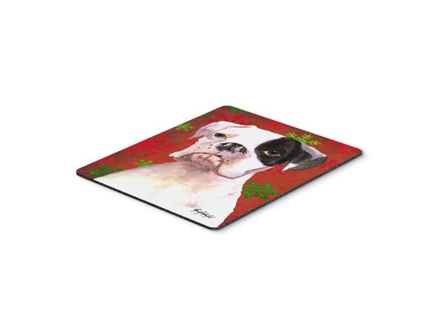 Caroline's Treasures Cooper Red Snowflakes Boxer Mouse Pad/Hot Pad/Trivet (RDR3004MP)