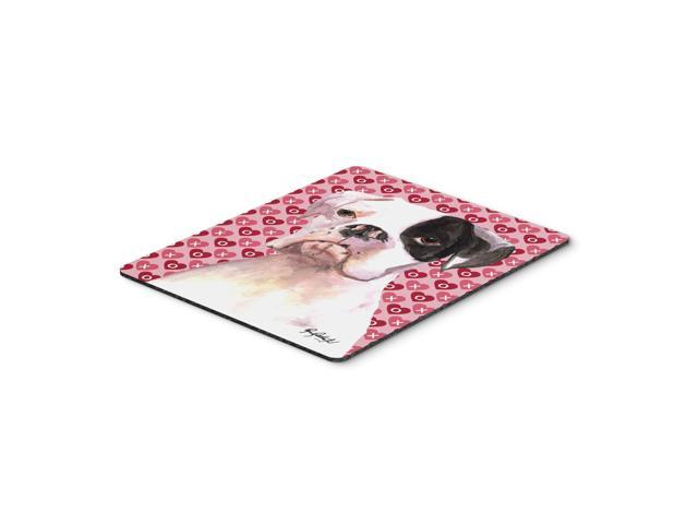 Caroline's Treasures Cooper Love & Hearts Boxer Mouse Pad/Hot Pad/Trivet (RDR3006MP)