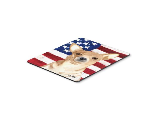 Caroline's Treasures USA American Flag Chihuahua Mouse Pad/Hot Pad/Trivet (RDR3009MP)