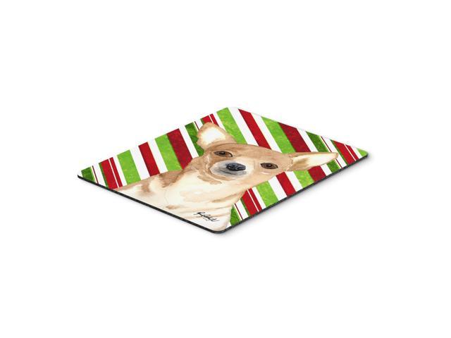 Caroline's Treasures Candy Stripe Chihuahua Christmas Mouse Pad/Hot Pad/Trivet (RDR3010MP)
