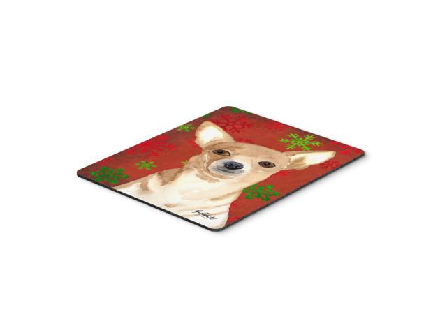 Caroline's Treasures Red Snowflake Chihuahua Christmas Mouse Pad/Hot Pad/Trivet (RDR3012MP)