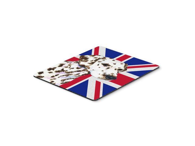 Caroline's Treasures Dalmatian with English Union Jack British Flag Mouse Pad/Hot Pad/Trivet (SS4911MP)