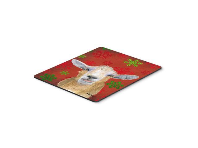 Caroline's Treasures Red Snowflakes Goat Christmas Mouse Pad/Hot Pad/Trivet (RDR3024MP)