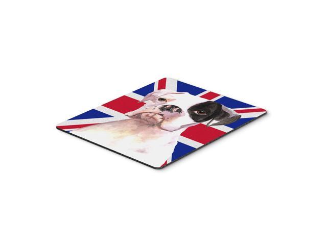 Caroline's Treasures Boxer Cooper with English Union Jack British Flag Mouse Pad Hot Pad/Trivet (RDR3030MP)