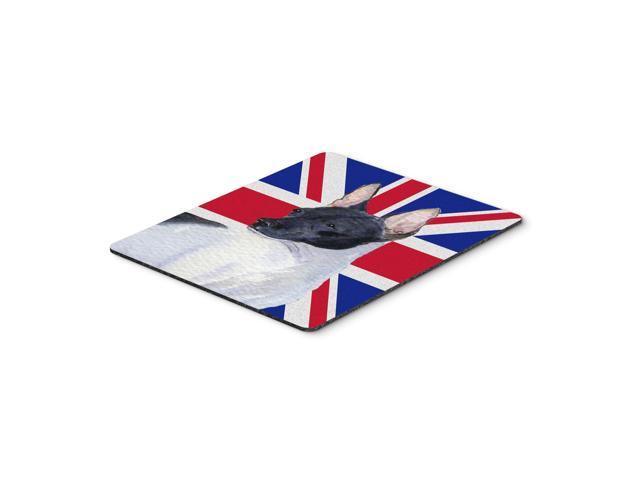 Caroline's Treasures Rat Terrier with English Union Jack British Flag Mouse Pad/Hot Pad/Trivet (SS4922MP)