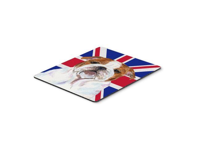 Caroline's Treasures English Bulldog with English Union Jack British Flag Mouse Pad Hot Pad/Trivet (SS4926MP)