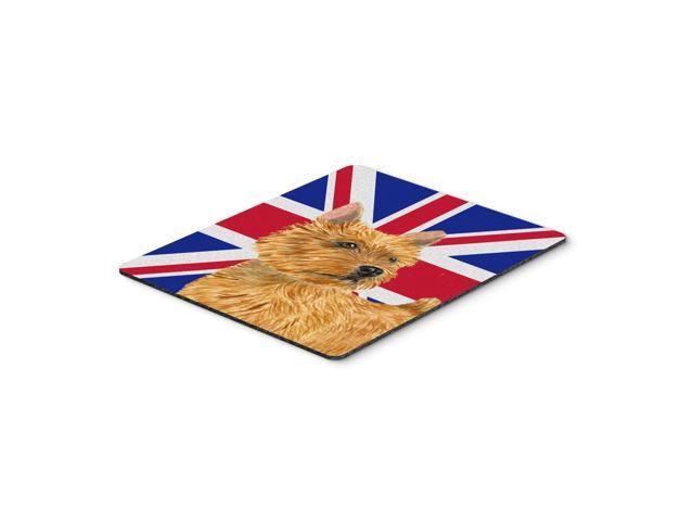 Caroline's Treasures Norwich Terrier with English Union Jack British Flag Mouse Pad Hot Pad/Trivet (SS4941MP)