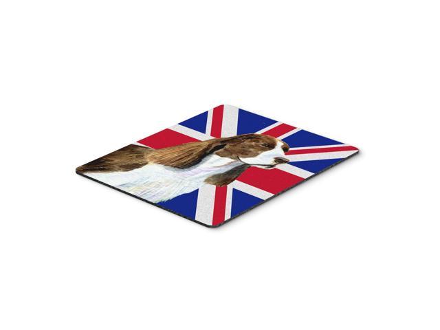 Caroline's Treasures Springer Spaniel with English Union Jack British Flag Mouse Pad/Trivet (SS4955MP)