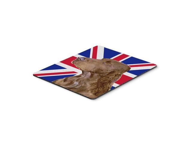 Caroline's Treasures Field Spaniel with English Union Jack British Flag Mouse Pad Hot Pad/Trivet (SS4967MP)