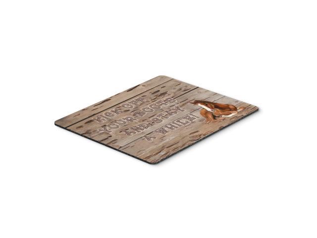 Caroline's Treasures Kick off your boots & stay a while Mouse Pad/Hot Pad/Trivet (SB3064MP)
