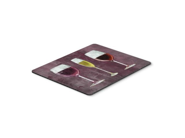 Caroline's Treasures Three Glasses of Wine Purple Mouse Pad/Hot Pad/Trivet (SB3073MP)