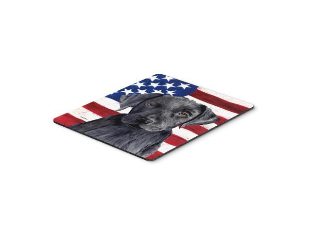 Caroline's Treasures Mouse/Hot Pad/Trivet USA American Flag with Labrador (SC9012MP)