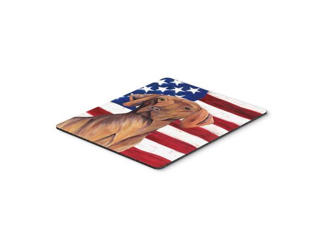 Caroline's Treasures Mouse/Hot Pad/Trivet USA American Flag with Vizsla (SC9022MP)