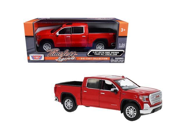 2019 GMC Sierra 1500 SLT Crew Cab Pickup Truck Red 1/24-1/27 Diecast Model Car by Motormax