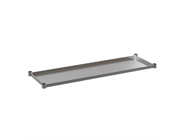 Galvanized Under Shelf for Prep and Work Tables - Adjustable Lower Shelf for 24' x 60' Stainless Steel Tables