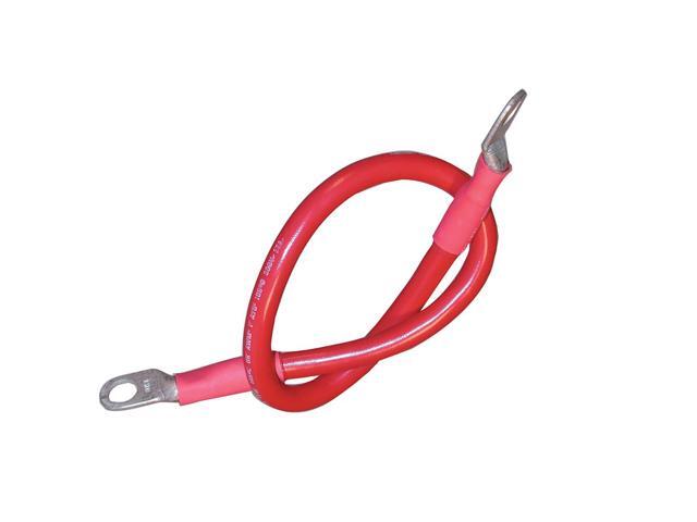 Ancor Battery Cable Assembly, 2 AWG (34mm²) Wire, 3/8' (9.5mm) Stud, Red - 18' (45.7cm)
