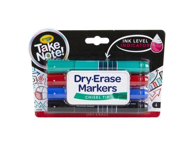 Take Note Chisel Tip Dry Erase Marker, Pack of 4