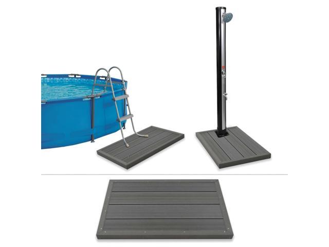 Photos - Display Cabinet / Bookcase VidaXL Floor Element for Solar Shower Pool Ladder WPC 45016 