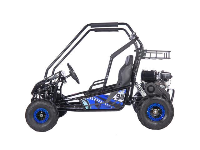 MotoTec Mud Monster XL 212cc 2 Seat Go Kart Full Suspension Blue