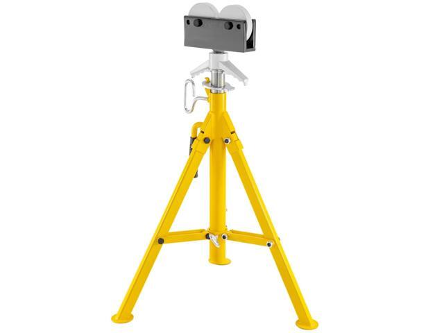 VEVOR Pipe Stand Fold-a-jack Roller Head, Pipe Capacity 12', Height 32' To 55', 2500lb