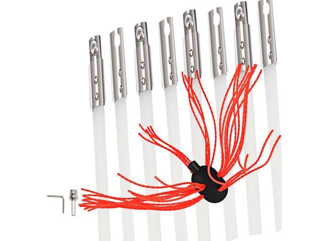 VEVOR Chimney Sweeping Brush Rotary Chimney Brush 315inch Chimney Brush Rod Kit 8 Rods