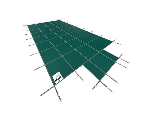 VEVOR Safety Pool Cover 18x36 Ft Rectangular In Ground Clean Winter Cover Mesh