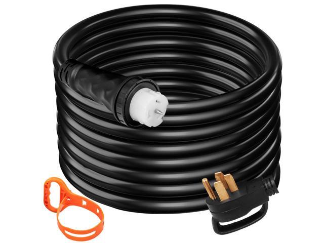 VEVOR 15FT Generator Power Cord 50-Amp 125/250-volt 14-50P to CS6364 Locking Connector